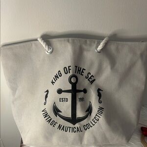 King of the Sea Nautical Tote Bag Cooler